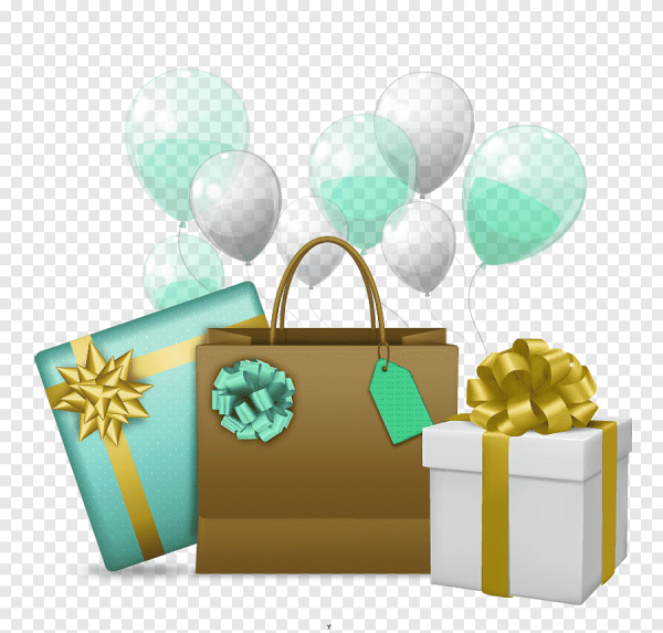 Шарики подарки вектор