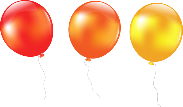 Шарики на прозрачном фоне