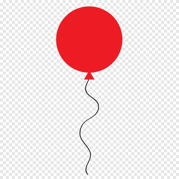 Воздушный шарик на ниточке