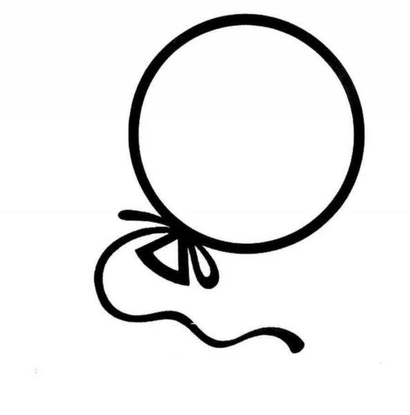 Раскраска шарики воздушные для детей