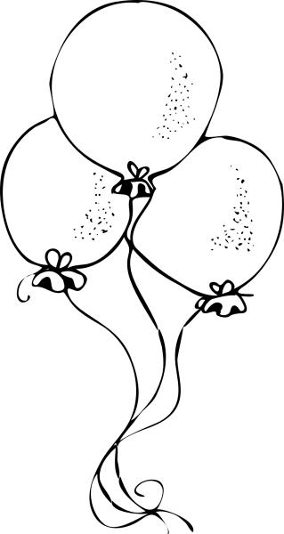 Воздушный шарик контур