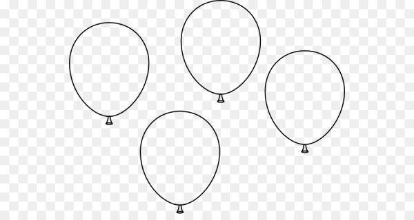 Раскраска воздушные шары без ниточек