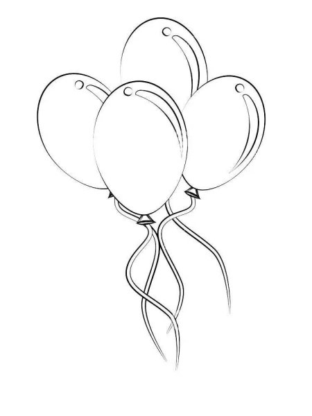 Шарик раскраска для детей