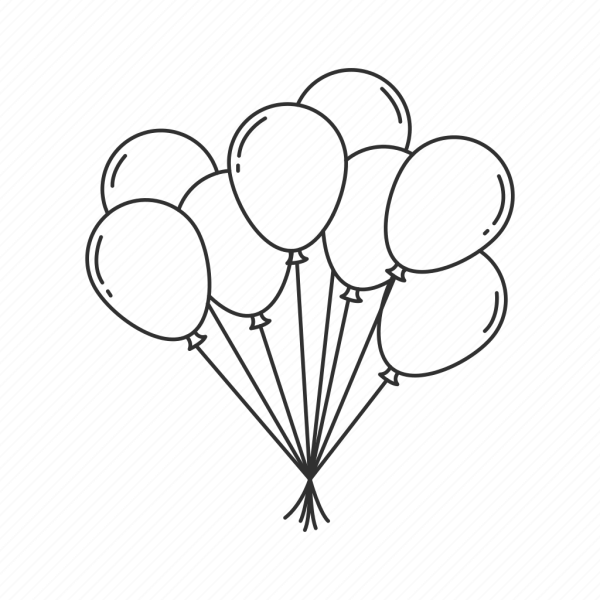 Связка шариков раскраска