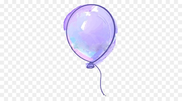 Воздушный шар на прозрачном фоне