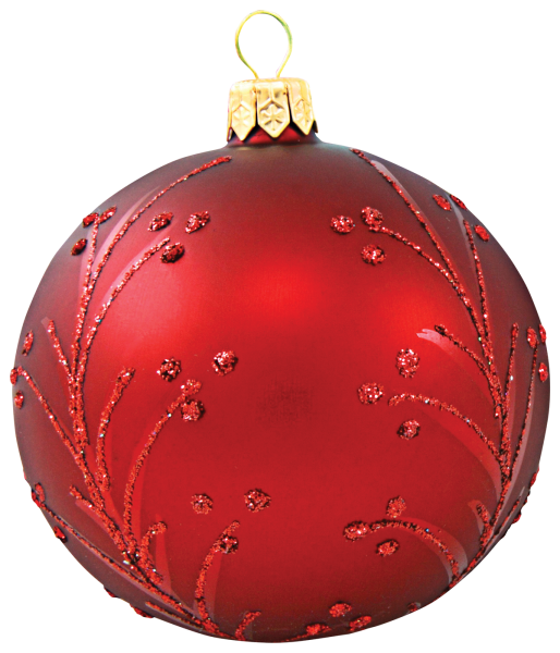 Красные новогодние игрушки