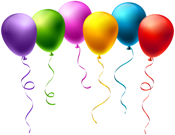 Шары клипарт на прозрачном фоне