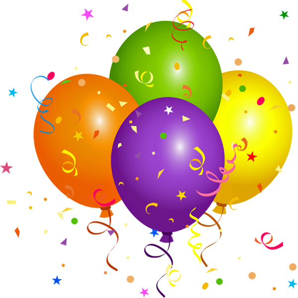 Шарики на прозрачном фоне