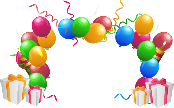 С днем рождения на прозрачном фоне