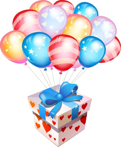 С днем рождения на белом фоне