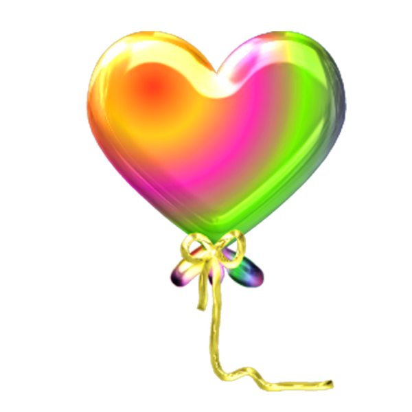 Шарики в виде сердечек рисунок