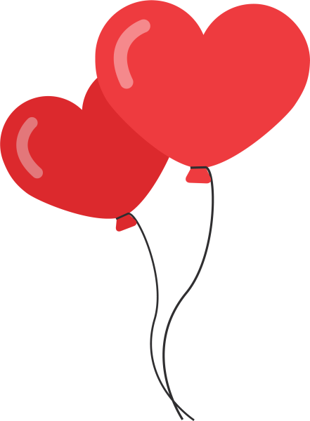 Сердечки мультяшные