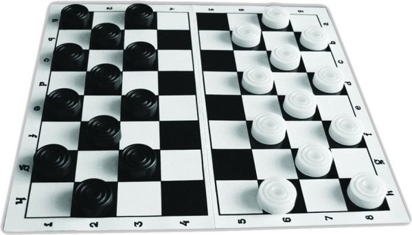 Шашки с шахматной доской