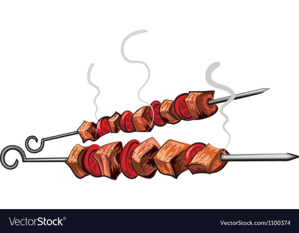 Шашлык нарисованный