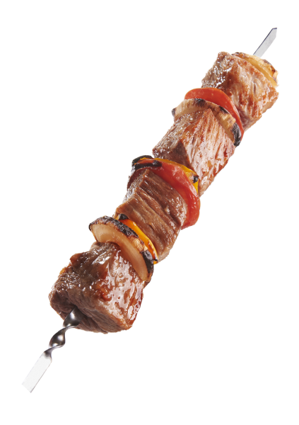 Шашлык на белом фоне