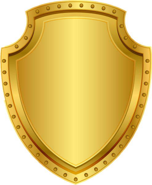 Золотой щит логотип