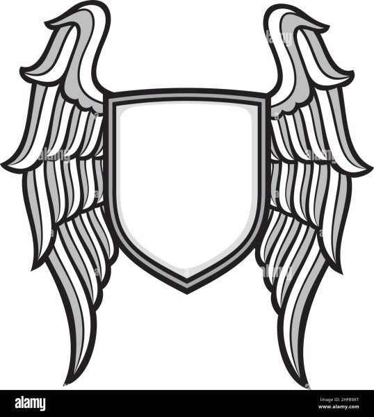 Белый щит для герба