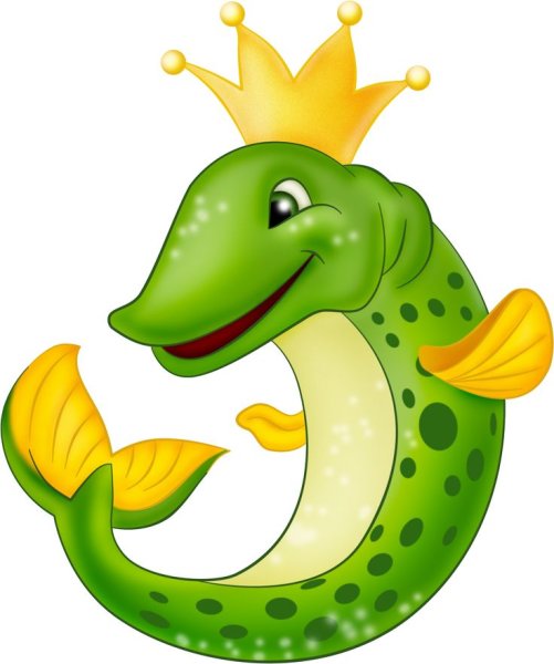 Маска щуки для сказки по щучьему велению