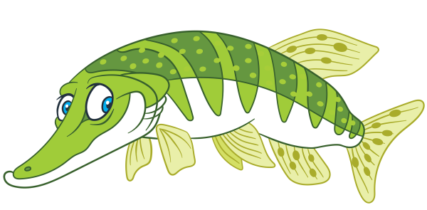 Щука мультяшная