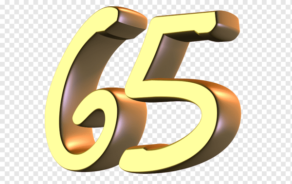 Юбилейные цифры на прозрачном фоне