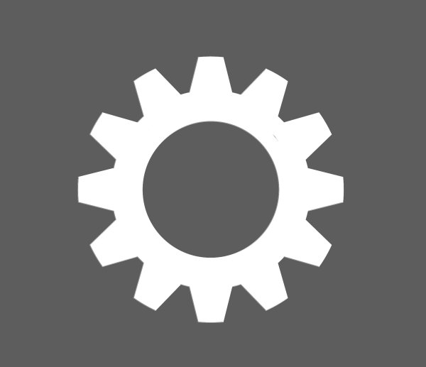 Шестеренка белая