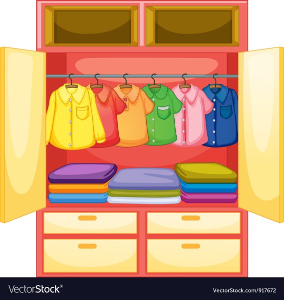Одежда в шкафу мультяшная
