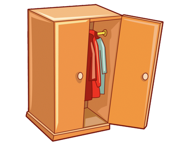 Шкаф с одеждой мультяшка