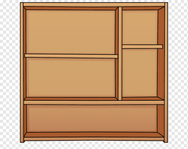Шкаф с полками вектор