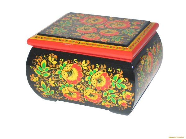 Шкатулка на прозрачном фоне