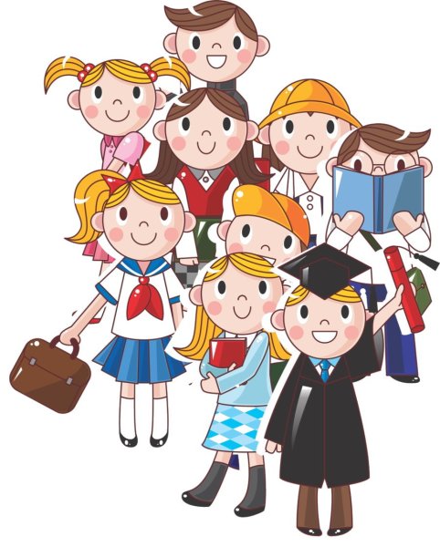 Ученики мультяшные