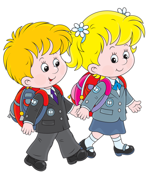 Мультяшные школьники