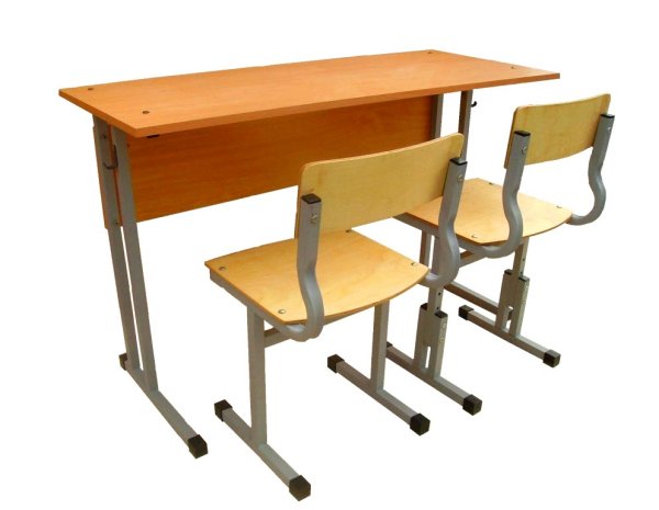 Парта ученическая двухместная ш.01.02 ростовая группа 3-6