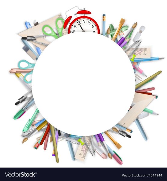 Рамка круг школа