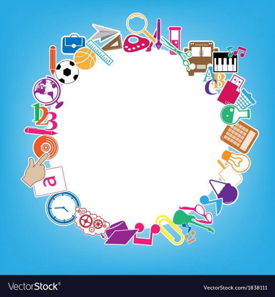 Фоторамка круглая Школьная