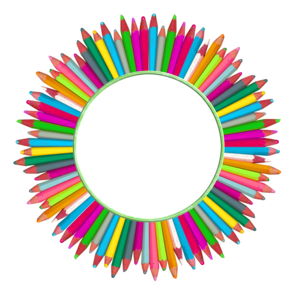 Круг из карандашей