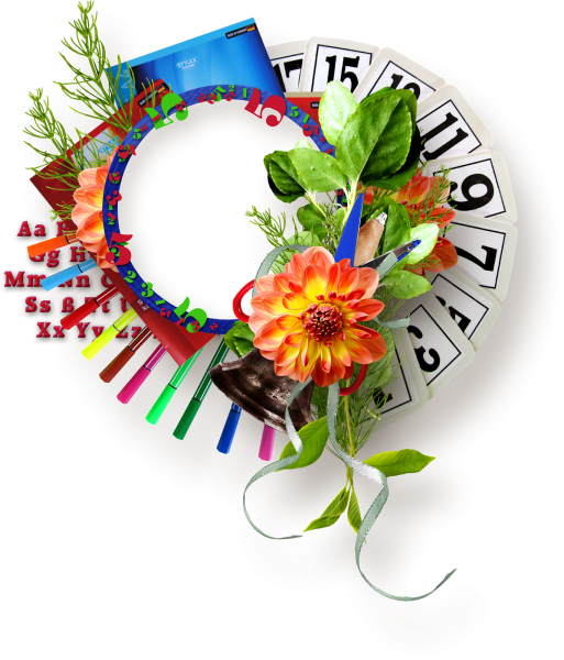 Круглая рамка школа