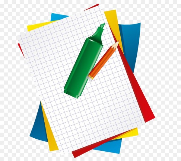 Тетрадь на прозрачном фоне