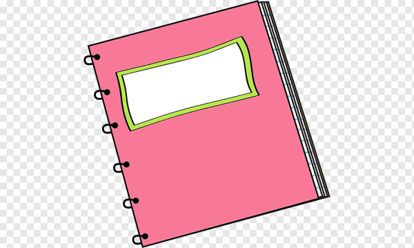 Тетрадь на прозрачном фоне