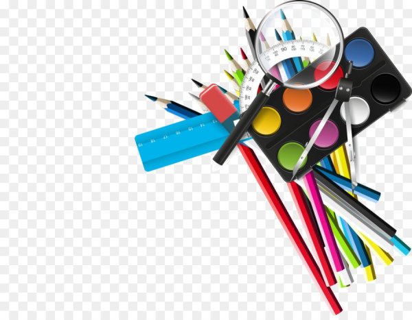 Канцелярские принадлежности без фона