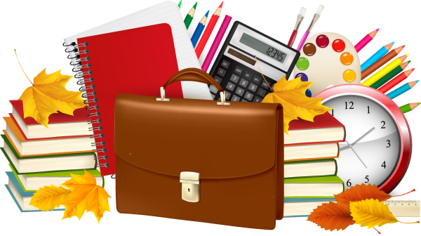 Школьный клипарт на прозрачном фоне