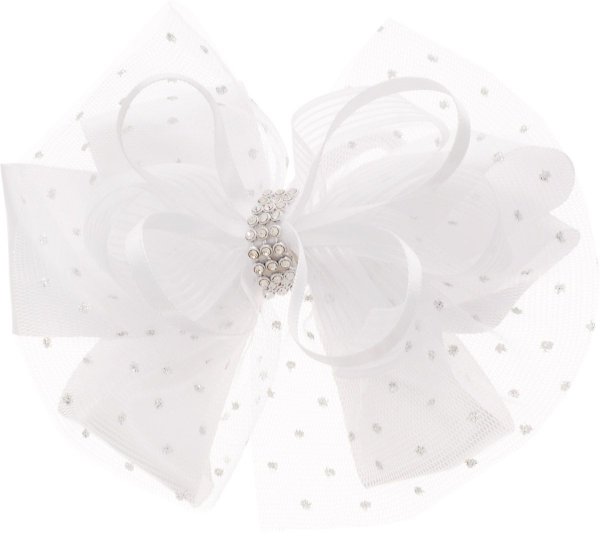 Девочка в бантиках на прозрачном