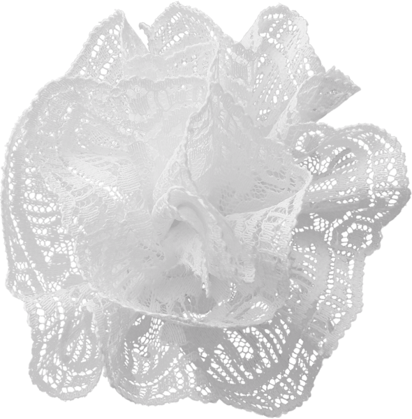 Банты белые на прозрачном