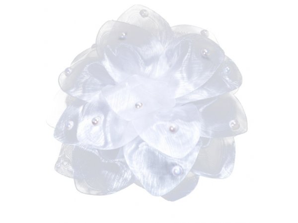 Причёски с белым бантом заколкой