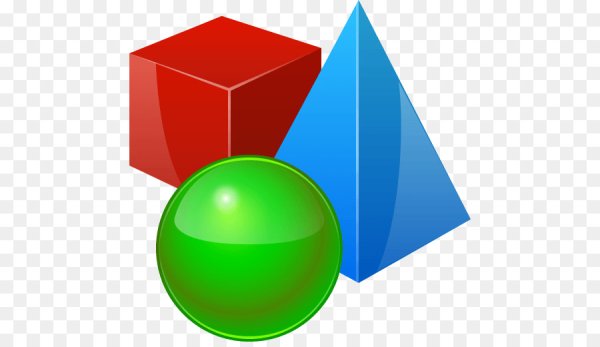 Геометрические фигуры прозрачные