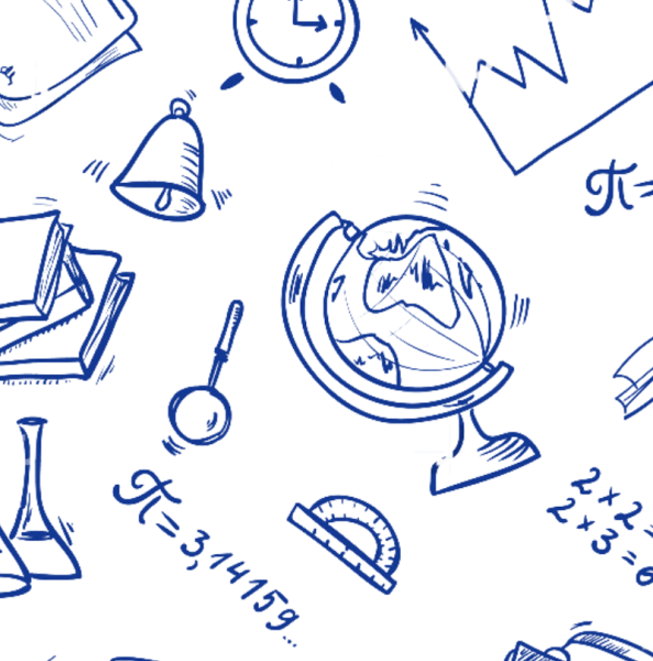 Каракули ручкой в тетради