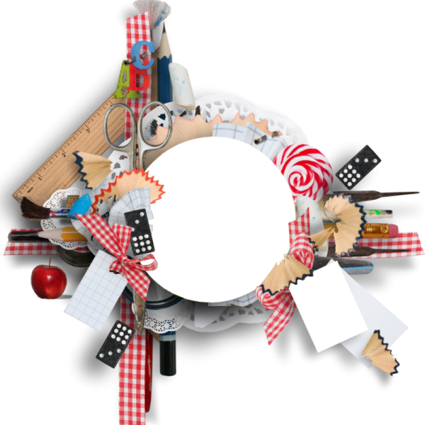 Круглая рамка школа