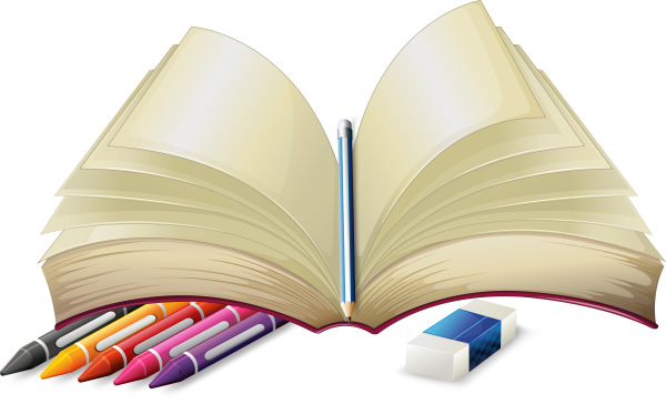 Книга на прозрачном фоне для оформления