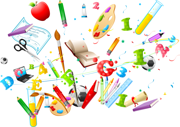 Векторные школьные принадлежности