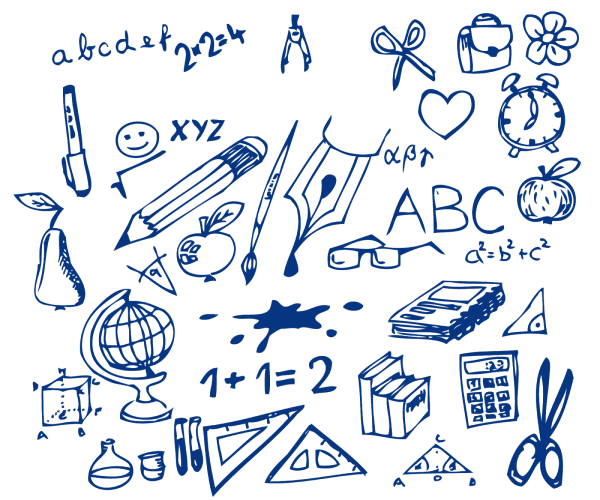 Маленькие рисунки про школу