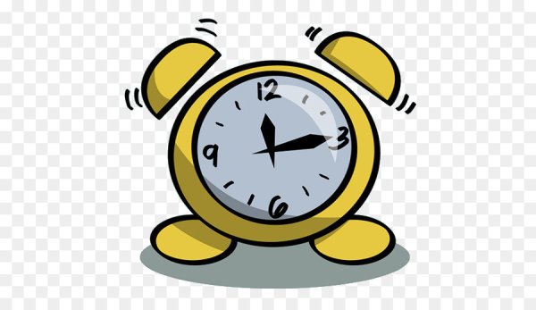 Будильник для детей на прозрачном фоне